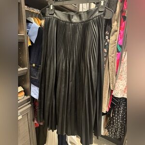 NWT Maje Black Pleated Skirt